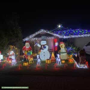 Christmas Light display at 91 Beckham Rise, Craigmore