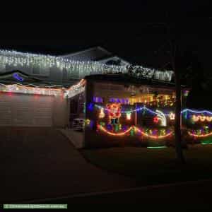 Christmas Light display at 12 Picardie Close, Mansfield