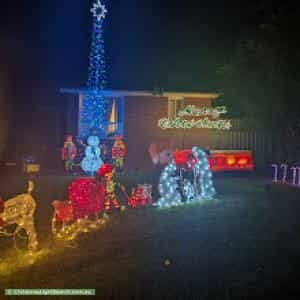 Christmas Light display at 16 Dennis Street, Ermington