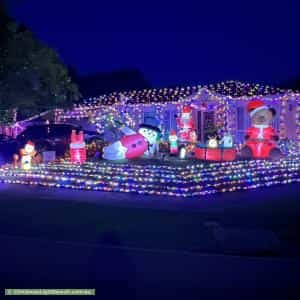 Christmas Light display at 2 Woods Point Drive, Beaconsfield