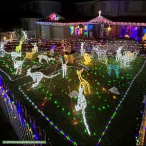 Christmas Light display at 10 Eldridge Road, Greystanes