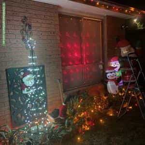 Christmas Light display at 8 Dashwood Retreat, Bonython