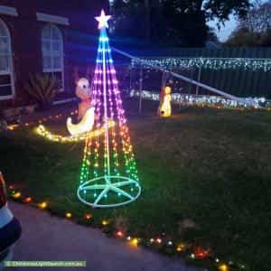 Christmas Light display at 6 Silvermere Terrace, Modbury Heights