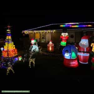 Christmas Light display at 16 Wanbi Court, Craigmore