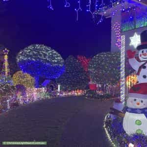 Christmas Light display at 5 Clabon Street, Hillcrest