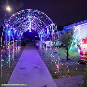 Christmas Light display at 9 Euvista Street, Haynes