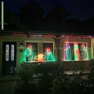 Christmas Light display at 27 William Street, Botany