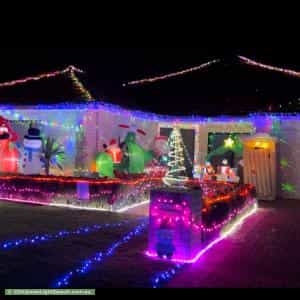 Christmas Light display at 20 Coogee Road, Munster