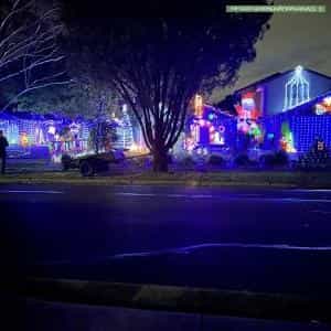 Christmas Light display at 67 chandra avenue, kilsyth south