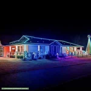 Christmas Light display at 155 Kindlebark Drive, Medowie