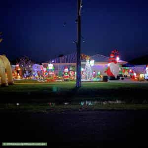Christmas Light display at 28 Four Mile Road, Benalla