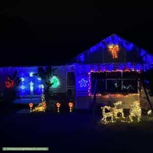 Christmas Light display at 36 Viviani Crescent, Heathmont