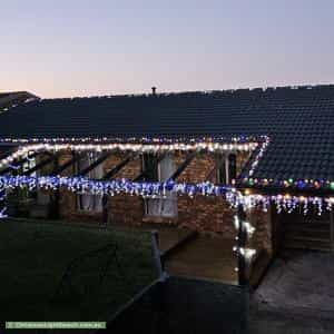 Christmas Light display at 61 Mountain Circuit, Calwell