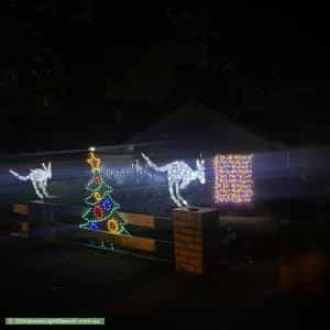 Christmas Light display at 8 Oravel Avenue, Malvern East