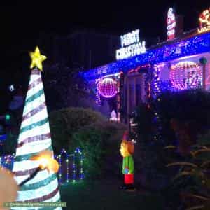 Christmas Light display at 11 Donald Grove, Chelsea