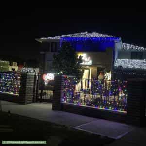 Christmas Light display at 7 Cudmore Street, Essendon