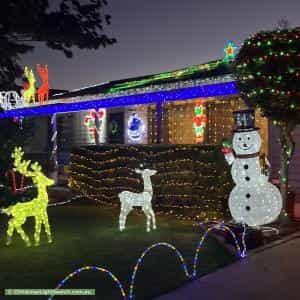 Christmas Light display at  White Avenue, Bayswater North