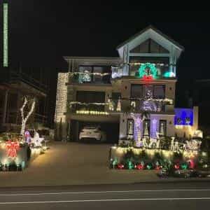 Christmas Light display at 305 West Coast Drive, Trigg