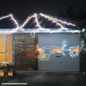 Christmas Light display at 4 Jagger Crescent, Woodcroft