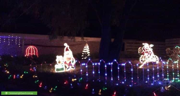 Christmas Light display at 1 Sherwood Avenue, Rosebud