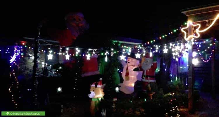 Christmas Light display at 2 Cromwell Court, Blackburn