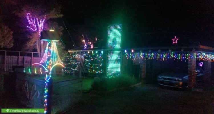 Christmas Light display at 55 Besgrove Street, Rosebud