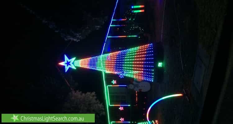Christmas Light display at 6 Rosemont Drive, Narre Warren