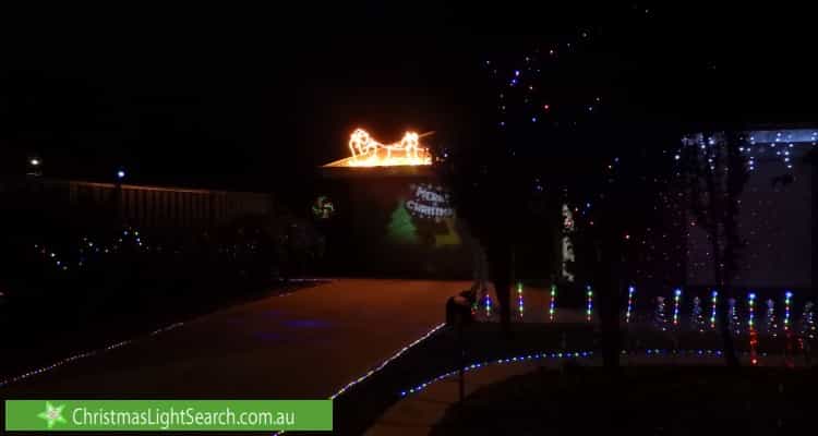 Christmas Light display at 1 Dunbar Avenue, Morphettville