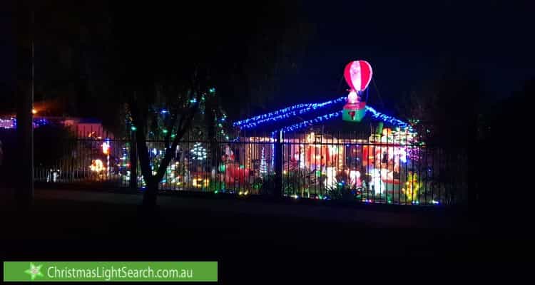 Christmas Light display at 36 Mareeba Crescent, Bayswater