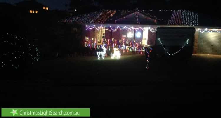 Christmas Light display at 3 Plymouth Place, Port Macquarie