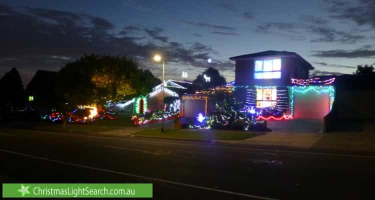 Christmas Light display at 105 Renou Road, Wantirna South