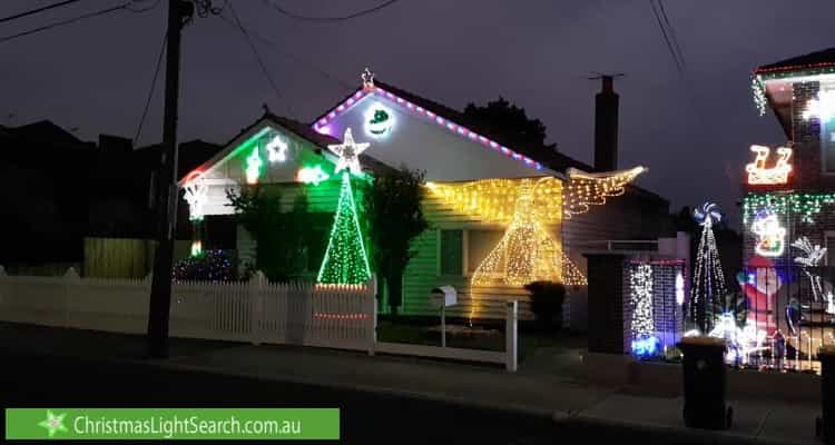 Christmas Light display at 433 Albion Street, Brunswick West