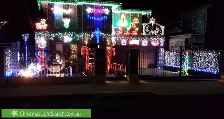 Christmas Light display at 433 Albion Street, Brunswick West