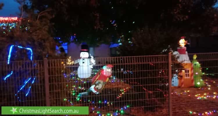 Christmas Light display at 158 Peachey Road, Davoren Park