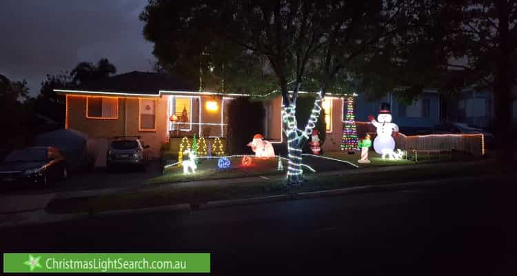 Christmas Light display at 28 Montgomery Avenue, Mount Waverley