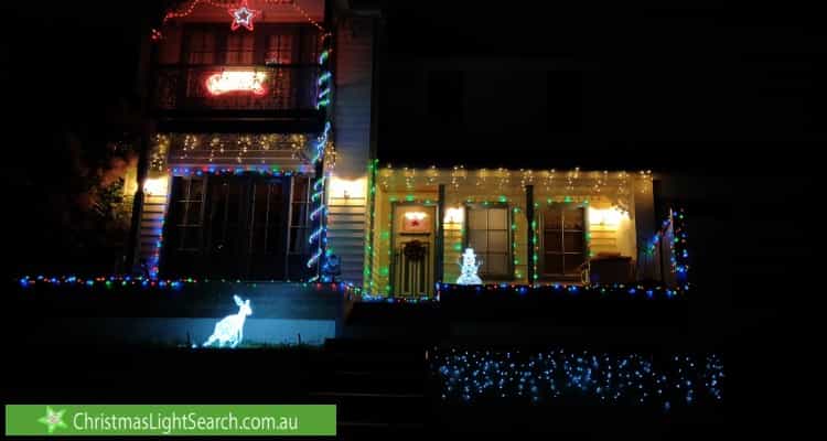Christmas Light display at 11 Eastern Park Square, Narre Warren South
