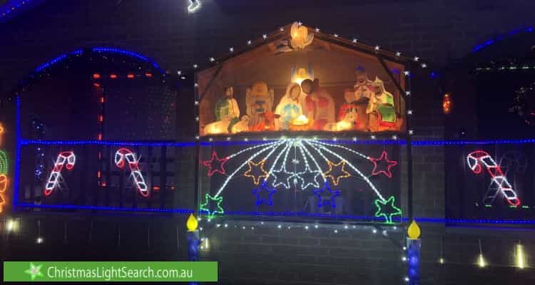 Christmas Light display at 12 Devon Road, Pascoe Vale
