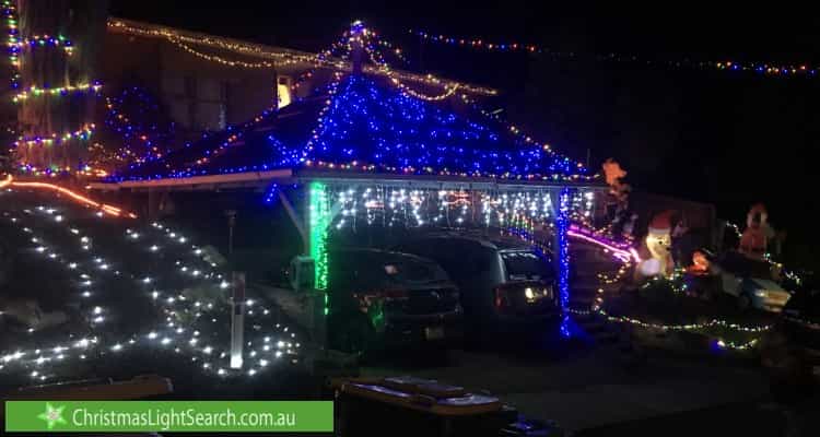Christmas Light display at  Nevern Court, Diamond Creek