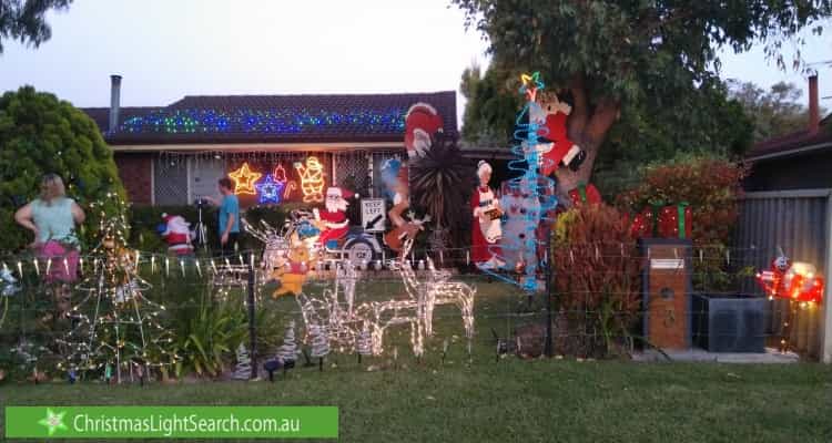 Christmas Light display at 3 Trident Close, West Busselton