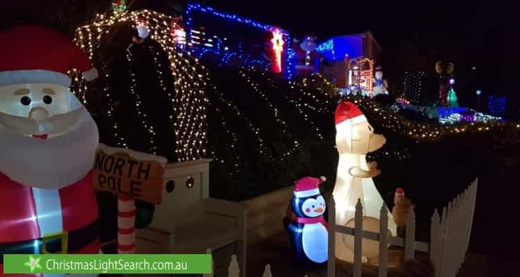 Christmas Light display at  Must Circuit, Calwell