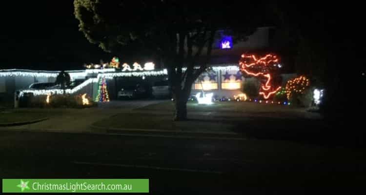 Christmas Light display at 128 Mullum Mullum Road, Ringwood