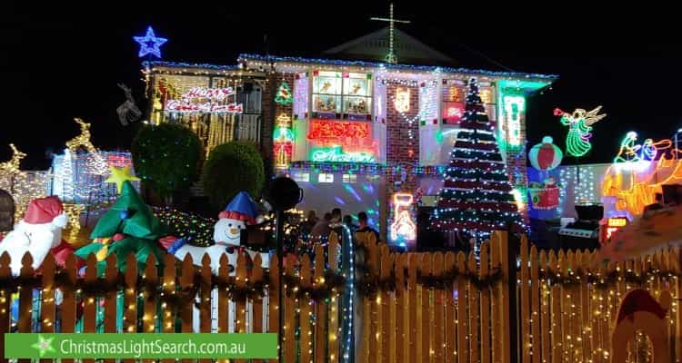 Christmas Light display at  Cumberland Road, Greystanes