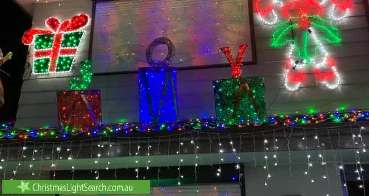 Christmas Light display at 34 Glenbrook Street, Jamisontown