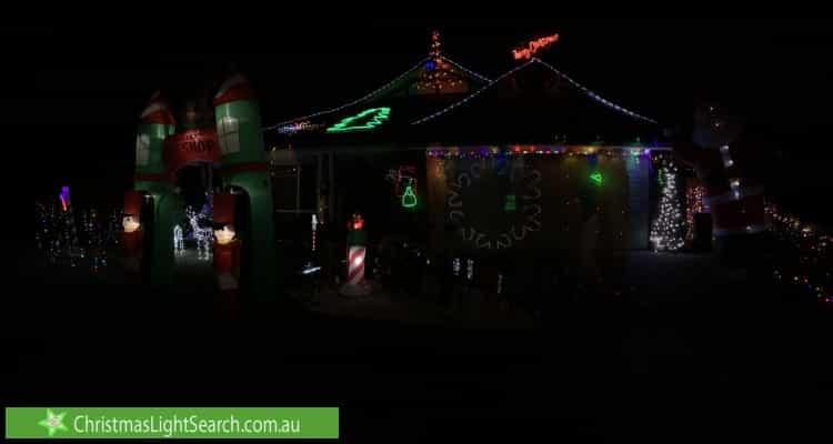 Christmas Light display at 9 Saint Andrews Court, Narre Warren South