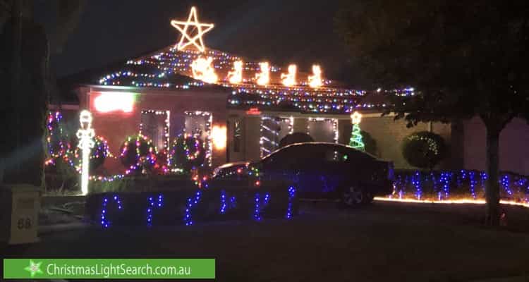 Christmas Light display at 70 Alexandria Boulevard, Canning Vale