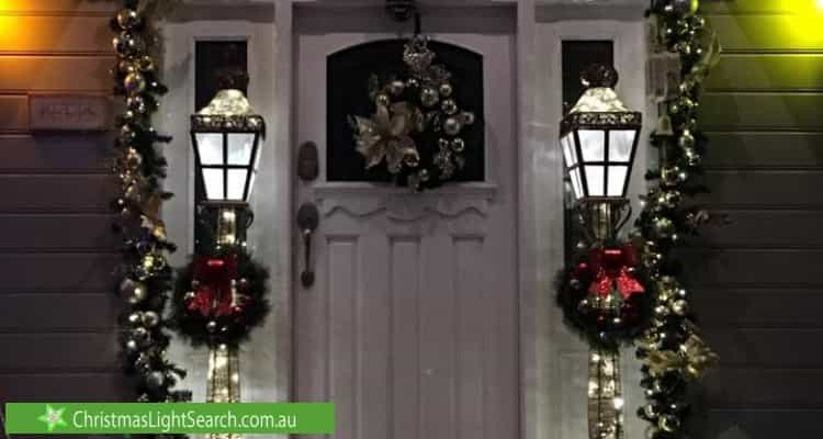 Christmas Light display at 9 Gill Street, Kootingal