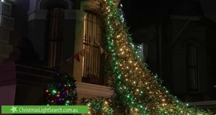 Christmas Light display at 4 Stanley Street, Stanmore