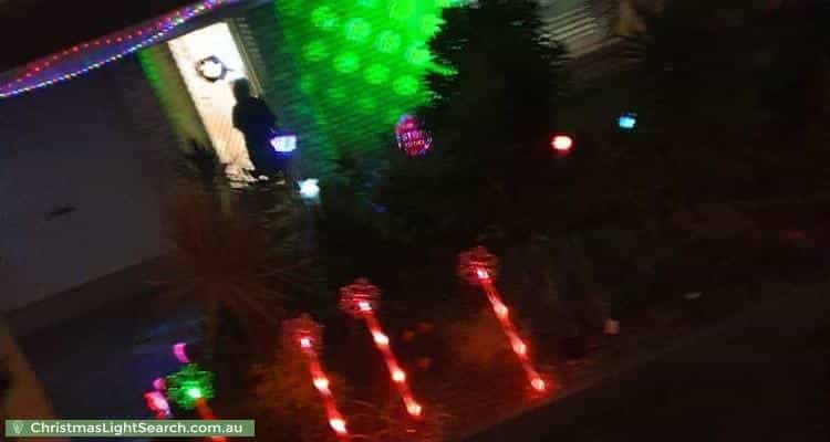 Christmas Light display at 1 Hannant Street, Collingwood Park