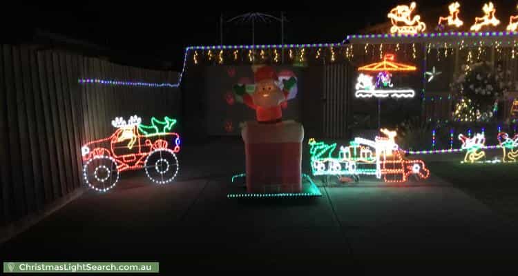 Christmas Light display at 57 Burke Road, Sunbury