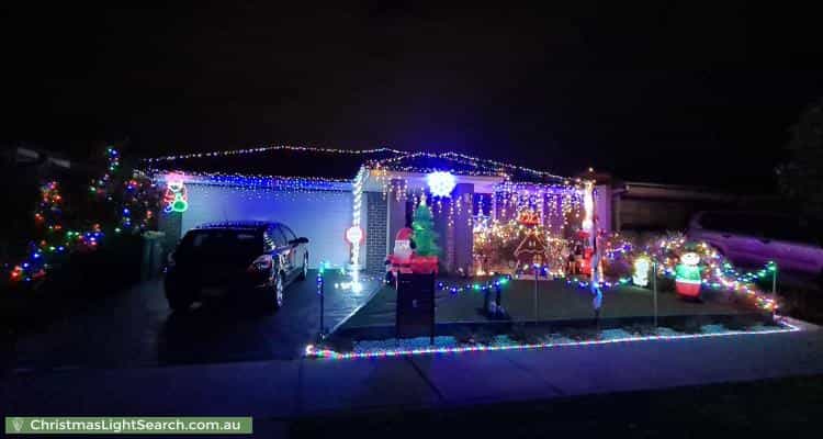 Christmas Light display at 19 Denton Drive, Officer